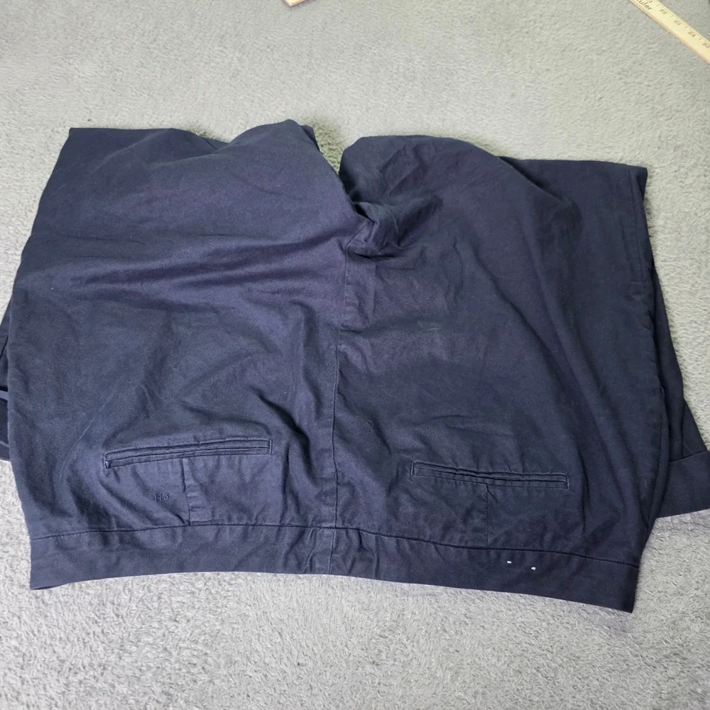 Tommy Hilfiger Womens 18 Chino Pants Navy Blue Stretch Cuffed Cropped Trousers